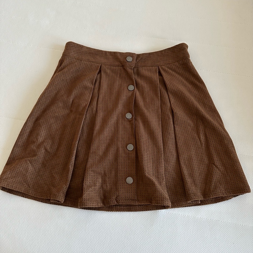 zara suede skirt
